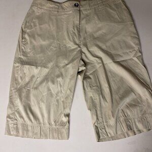 Bugatchi Bermuda‎ Walking Shorts Women's Size 4 Beige Walking Golf Outdoors
